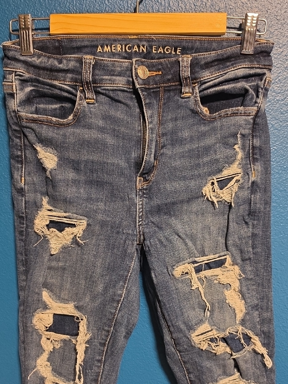 American Eagle Outfitters Dark Blue Denim Jeans